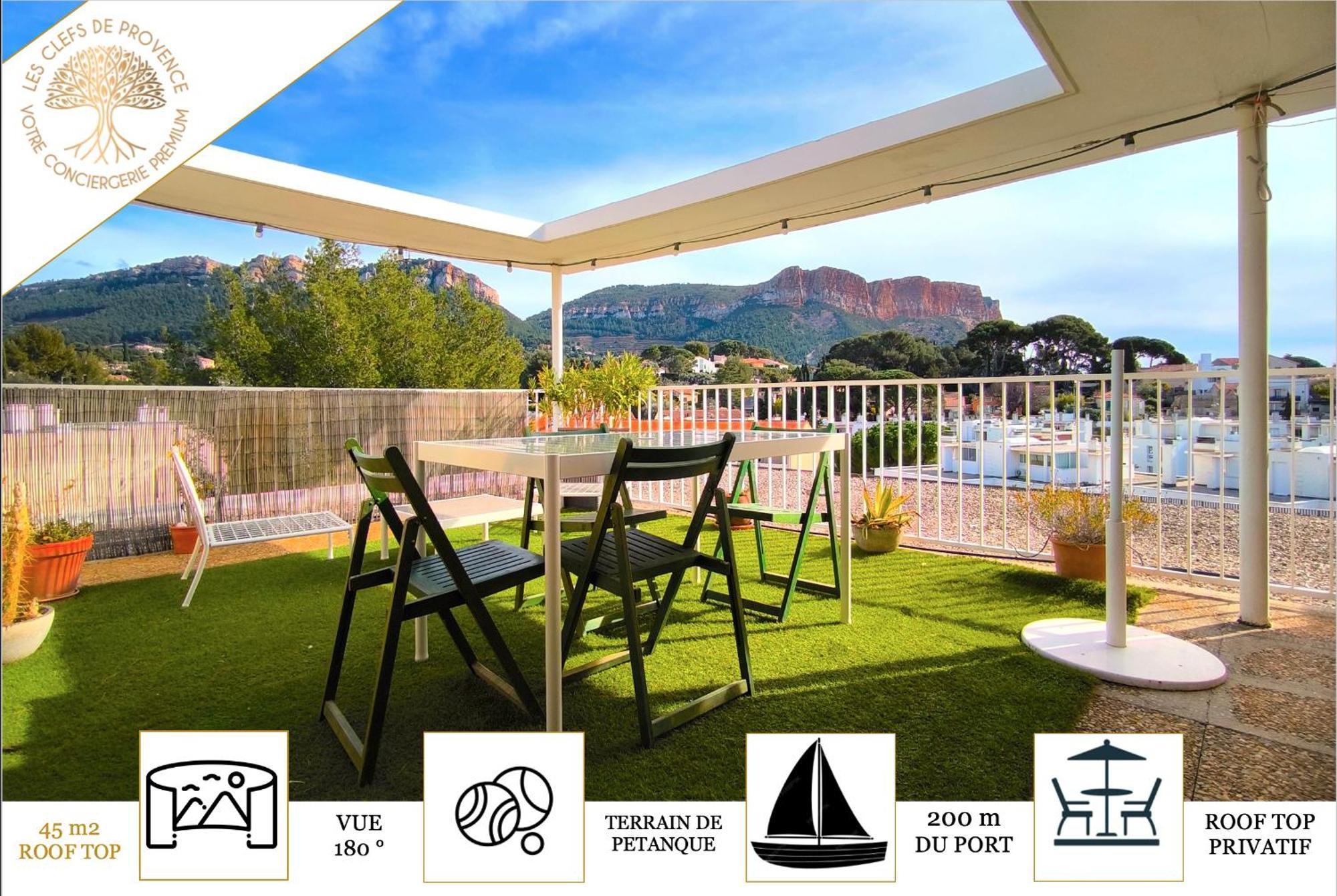 Sunset Garden - Roof Top 45 M2 Vue Mer / Cap Canaille 卡西斯 外观 照片
